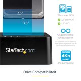 StarTech.com Standalone USB 3.1 Hard Drive Cloner, Dual Bay HDD/SSD Kloner/Copier, 10Gbps USB naar SATA III HDD/SSD Docking Station, Harde Schijf Duplicator Dock, Hard Disk Copy