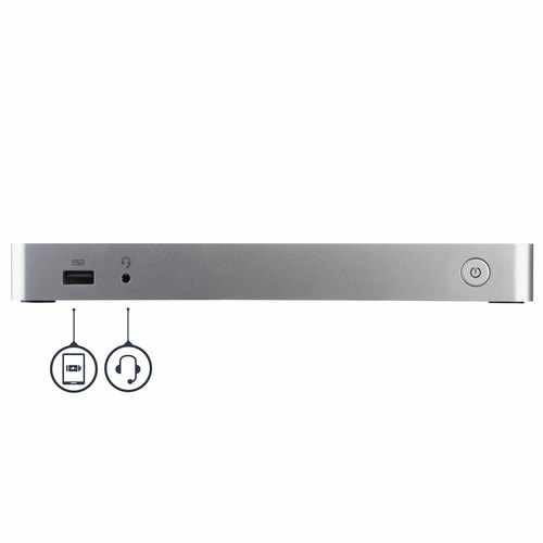 StarTech.com Dual-Monitor USB-C docking station, 60W Power Delivery voor Windows Laptops, USB Type-C naar HDMI / DVI Dock, USB 3.1 Gen 1 Type C Dock met Lader, 5x USB, Thunderbolt 3 Compatibel