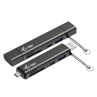 i-tec USB-C/USB-A Dongle SD, TF and 2x USB (1x USB-A, 1x USB-C)