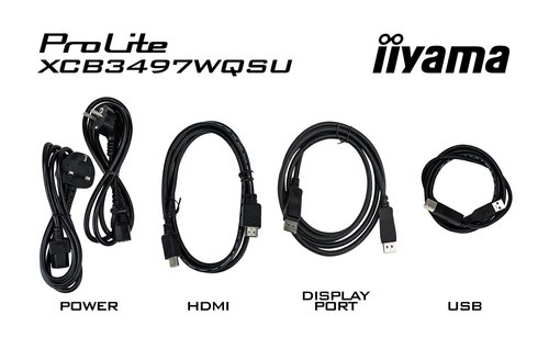iiyama ProLite XCB3494WQSU-B1 computer monitor 86,4 cm (34") 3440 x 1440 Pixels UltraWide Quad HD LED Zwart