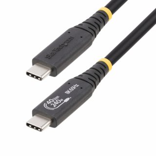 StarTech.com 50cm USB4 Kabel, USB-IF Gecertificeerde USB Type-C Kabel, 40Gbps, 240W Power Delivery PD 3.1 EPR, 8K 60Hz, USB-C Data/Laad Kabel, Compatibel met Thunderbolt/USB 3.2 Poorten