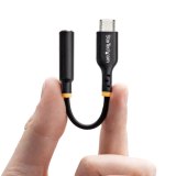 StarTech.com USB-C naar 3.5mm TRRS Headphone/Headset Adapter, Aux Audio Adapter, 3.5mm Jack, USB Type-C Aux Dongle, Hi-Fi 32-bit DAC, Voor Laptop/Phone/Tablet, Ondersteunt USB-C/Thunderbolt