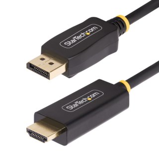 StarTech.com 1m DisplayPort naar HDMI Adapter Kabel, 4K 60Hz met HDR, DP naar HDMI 2.0b, Actieve Video Converter, DisplayPort Desktop naar HDMI Monitor, DisplayPort HDMI kabel