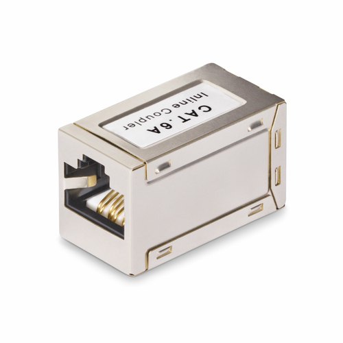 StarTech.com Shielded RJ45 Koppelstuk, Inline Cat6a Coupler, Female naar Female (F/F) T568B Connector, Shielded Ethernet Kabel Verlengstuk