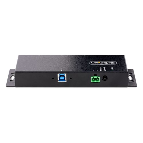 StarTech.com 4-Port Industrial USB 3.0 Hub, 5Gbps, Rugged USB Hub met ESD en Overspanningsbeveiliging, DIN/Wand/Bureau Monteerbare USB-A Hub, USB Expander met Vergrendelbare Poorten, Heavy Duty