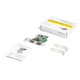StarTech.com 2-port PCI Express RS232 Serial Adapter Kaart, PCIe RS232 Seriële Host Controller Kaart, PCIe naar Dual Serial DB9 Kaart, 16950 UART, Uitbreidingskaart, Windows & Linux