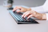 CHERRY KW 9100 SLIM toetsenbord Universeel RF-draadloos + Bluetooth AZERTY Frans Zwart