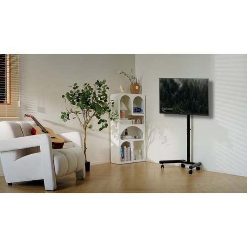 Manhattan Trolley voor TV’s en monitoren, voor schermen 13"–42", VESA-compatibiliteit: van 75x75 tot 200x200 mm (controleer de afmetingen van de vier montagegaten aan de achterzijde), max 20 kg, 6 hoogten, beugel