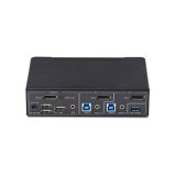 StarTech.com 2-Port DisplayPort KVM Switch, 4K 60Hz, DP 1.2, HDCP 1.4, EDID Beheer, 2-Port USB 3.0 Hub, 4x USB HID Poorten, TAA Compliant
