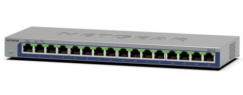 NETGEAR GS116 Unmanaged L2 Gigabit Ethernet (10/100/1000) Zwart