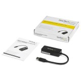 StarTech.com USB 3.0 naar gigabit Ethernet-adapter NIC met USB-poort - zwart
