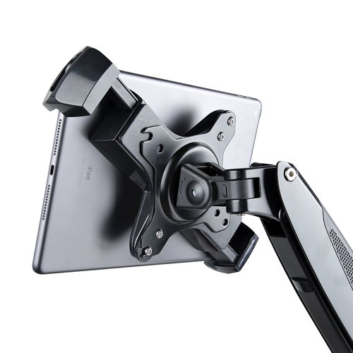 StarTech.com VESA Mount Adapter voor 7,9" tot 12,5" Tablet, Draagvermogen 2kg, 75x75/100x100 VESA Patterns, Universele Anti-Diefstal VESA Tablet Mount Klem, Secure Tablet Mount, Zwart
