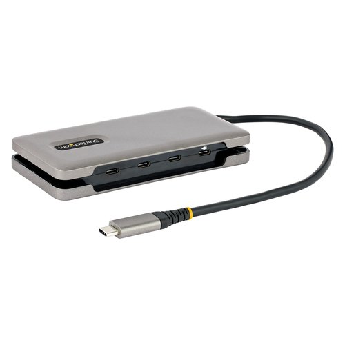StarTech.com 4-Port USB-C Hub, 4x USB-C Ports, USB 3.1 10Gbps, Compacte USB C Hub met 100W Power Delivery Pass-Through, USB Type C Hub met 32cm Wrap-Around Kabel