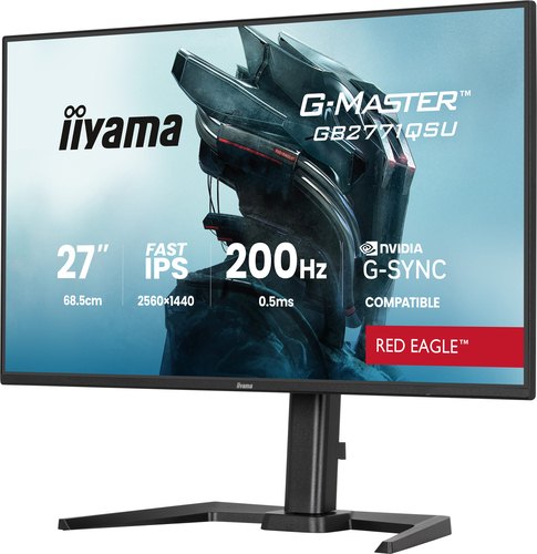iiyama G-MASTER GB2771QSU-B1 computer monitor 68,6 cm (27") 2560 x 1440 Pixels Wide Quad HD Zwart