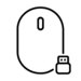 HP 100 muis met kabel