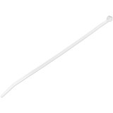 StarTech.com 25 cm Witte Kabelbinders 4 mm Breed, 68 mm Bundeldiameter, 22 kg Treksterkte Zelfsluitende Snelbinders uit Nylon met Gebogen Punt, 94V-2/UL Listed, 1000 stuks