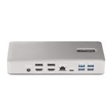 StarTech.com Universeel USB4 & Thunderbolt 4 Docking Station, Quad Display op Windows, Dual Display op MacBook, HDMI DP Dock met 100W Laptop Charging