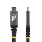 StarTech.com 1m USB4 Kabel, 80Gbps, USB-IF Gecertificeerde USB-C Kabel, 240W PD, 8K 120Hz/4K 240Hz, DP2.1, DP80, Thunderbolt 4 Compatibel, USB Type-C Kabel
