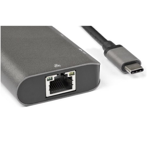 StarTech.com USB-C Multiport Adapter - 10Gbps USB Type-C Mini Dock met 4K 30Hz HDMI - 100W Power Delivery Passthrough - 3-Port USB Hub, GbE - USB 3.1/3.2 Gen 2 Laptop Dock - 25 cm Cable