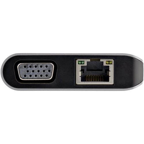 StarTech.com USB-C Multiport Adapter - USB-C Travel Dock met 4K HDMI of 1080p VGA - 3x USB 3.0 Hub, SD, GbE, Audio, 100W PD Pass-Through - Mini Docking Station voor Laptop/Tablet