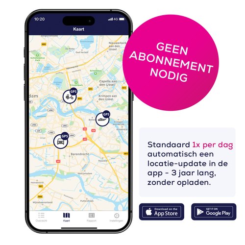 Nedsoft Loca 2 GPS tracker - Zónder abonnement – 3 jaar batterijduur – Waterdicht – 4G Future proof