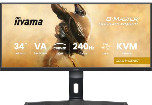iiyama G-MASTER GCB3486WQSCP-B1 computer monitor 86,4 cm (34") 3440 x 1440 Pixels UltraWide Quad HD Zwart