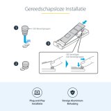 StarTech.com USB-C 10Gbps naar M.2 NVMe or M.2 SATA SSD Behuizing, Gereedschaploze Externe M.2 PCIe/SATA NGFF SSD Aluminum Case, USB Type-C&A Host Kabels, Ondersteunt 2230/2242/2260/2280
