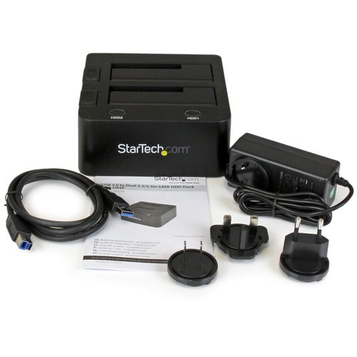 StarTech.com USB 3.0 dubbel harddisk docking station met UASP voor 2,5/3,5 inch SSD / HDD SATA 6 Gbps