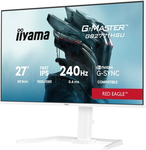 iiyama G-MASTER GB2771HSU-W1 computer monitor 68,6 cm (27") 1920 x 1080 Pixels Full HD LCD Wit