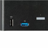 StarTech.com 2 Port Triple Monitor KVM HDMI Switch, 4K 60Hz Ultra HD HDR, Desktop Hub 4K HDMI 2.0 KVM Schakelaar met 2x USB 3.0 (5Gbps) & 4x USB 2.0 HID, Audio, Hotkey Switching, TAA