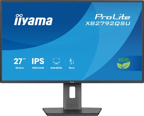 iiyama ProLite XB2792QSU-B1 computer monitor 68,6 cm (27") 2560 x 1440 Pixels Quad HD LED Zwart