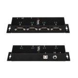 StarTech.com 4-poort USB naar DB9 RS232 Seriële Adapter Hub – Industrieel DIN-rail en Wandmontage