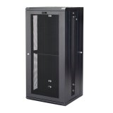 StarTech.com 4 Post 26U Wandmonteerbare Netwerkkast met 1U Schap, 19" Scharnierende Patchkast voor Data/AV/Electronica/Computer Apparatuur, Veelzijdig Geventileerd Server Rack, Vergrendelbaar