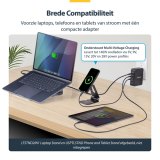 StarTech.com 140W USB-C Wandlader, 3x USB-C/1x USB-A, APFC, PD 3.1 Internationale GaN Power Adapter voor MacBook/Dell XPS/Inspiron