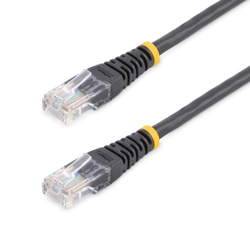 StarTech.com 15 m Cat5e Gegoten RJ45 UTP Netwerkkabel Zwart