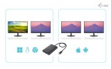 i-tec USB-C Dual 4K/60Hz (single 8K/30Hz) DP Video Adapter