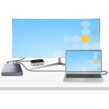 StarTech.com 4 Bay Thunderbolt 3 NVMe Behuizing voor M.2 NVMe SSD Drives, SSD M.2 Enclosure, 1x DisplayPort Video/ 2x TB3 Downstream Poorten, 40Gbps, 72W Power Supply, Externe Harde Schijf Behuizing