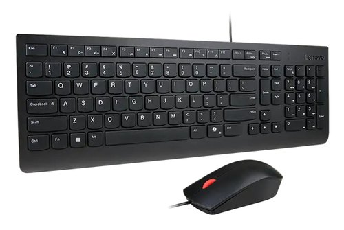 Lenovo 4X31R64403 toetsenbord Inclusief muis Thuis/Werk USB Belgisch, Frans Zwart