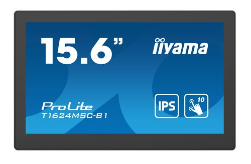 iiyama T1624MSC-B1 computer monitor 39,6 cm (15.6") 1920 x 1080 Pixels Full HD LED Touchscreen Zwart