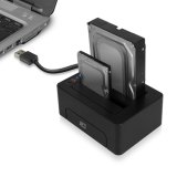 ACT 2,5" en 3,5" SATA dual HDD/SSD dockingstation, USB 3.2 Gen1