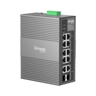 TP-Link Omada IES210GPP netwerk-switch Managed Gigabit Ethernet (10/100/1000) Power over Ethernet (PoE) DIN-rail Grijs