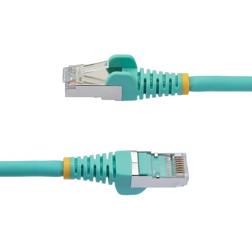 StarTech.com 7m CAT6a Ethernet Kabel, Aqua, Low Smoke Zero Halogen (LSZH), 10GbE 500MHz 100W PoE++ Snagless RJ-45 S/FTP Netwerk Patch Kabel met Trekontlasting, Fluke Tested/ETL