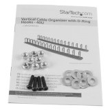 StarTech.com Verticale kabelmanager met D-ring haken 0U 1,8 m