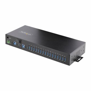 StarTech.com 16-Port Industriële USB Hub met Power Adapter, 5Gbps, Metalen Behuizing, Monteerbaar, ESD Bescherming, Terminal Block Voeding, USB Charging, Dual-Host Switch