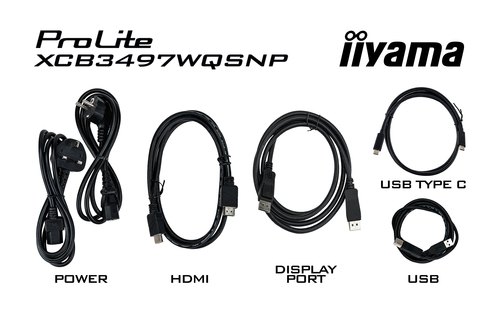 iiyama ProLite XCB3497WQSNP-B1 computer monitor 86,4 cm (34") 3440 x 1440 Pixels UltraWide Quad HD LED Zwart