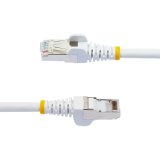 StarTech.com 5m CAT6a Ethernet Kabel, Wit, Low Smoke Zero Halogen (LSZH), 10GbE 500MHz 100W PoE++ Snagless RJ-45 S/FTP Netwerk Patch Kabel met Trekontlasting, Fluke Tested/ETL