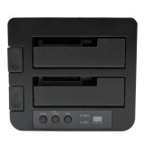 StarTech.com Dual Bay Hard Drive Cloner, Standalone USB 3.2 Gen 1 (5 Gbps) / eSATA naar 2.5/3.5" SATA III HDD/SSD Kloner/Copier, Harde Schijf Duplicator Dock, Hard Disk Copy