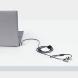 StarTech.com 25-Pack Universeel Laptop Kabelslot 2m, Security Kabel met Gedeelde Sleutel, Compatibel met Noble Wedge&reg;/Nano/K-Slot, Antidiefstal Snijbestendige Kabel