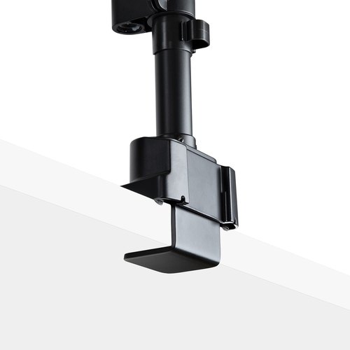 StarTech.com Dubbele Monitor Arm voor Bureaumontage, Full Motion Monitorbeugel voor 2x VESA-displays tot 32" (8kg), Verticale Stapelbare Armen, Hoogte verstelbaar/Articulerend - Bureauklem/Doorvoertule