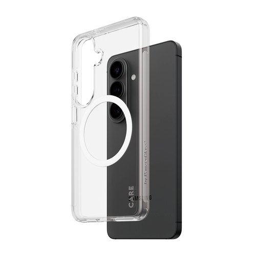 PanzerGlass CARE™ by ® Urban Explorer Case Transparent w. White Qi Samsung Galaxy S26 mobiele telefoon behuizingen Hoes Transparant